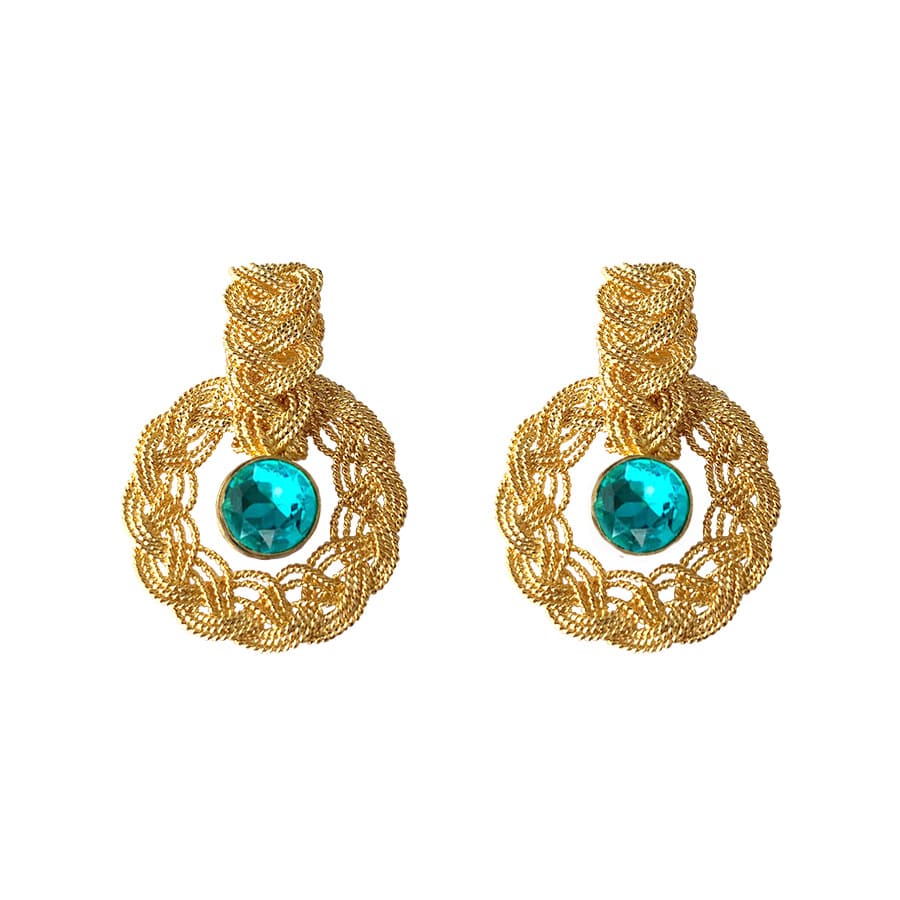 AR718CR_INFINITA_MINI CRYSTAL EARRINGS_TURQUOISE _ANACAROLINAVALENCIA-min-min