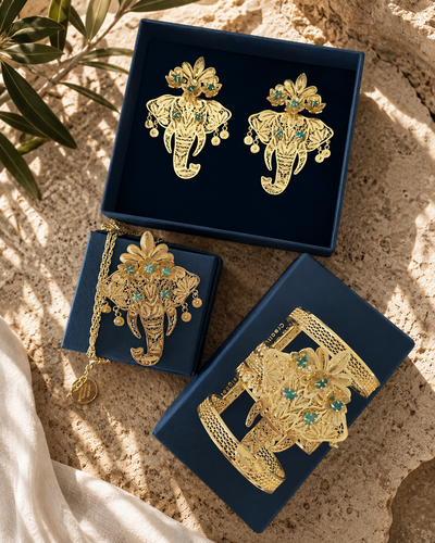 GANESHA EMERALD BRACELET