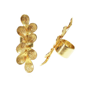 GAIA LEAF SIGNATURE RING