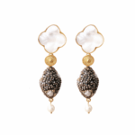 MOP SINPHONY  CRYSTAL EARRINGS