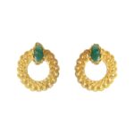 NATTIVA EYES  EMERALD STUDS