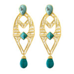 GODDESS TURQUOISE DROP EARRINGS