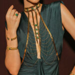 EMERALD SNAKE CHOCKER JACKET