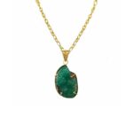 EMERALD AMULETTE CHAIN NECKLACE