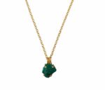 EMERALD AMULETTE CHAIN NECKLACE - Image 3
