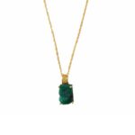 EMERALD AMULETTE CHAIN NECKLACE - Image 6